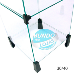 Balcão de Atendimento Modulado em Vidro - 0,30 x 1,00 x 0,30 - loja online