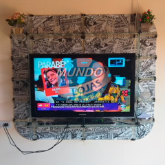 Painel para TV em Vidro Modulado (Medidas e cores sob consulta)