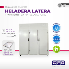 Heladera Latera 66 Latas 3 Puertas MT / ECO-HL66-1860 - comprar online