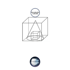 Artefacto Cubo Cono Cubo Grabovoi - Resina Epoxi en internet