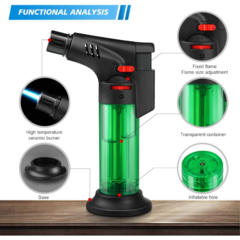 Encendedor Soplete Catalítico Transparente - FabiAkitsu8