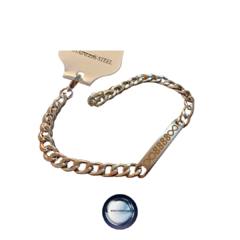 Pulsera Protección Divina 8888 en Eslabón Cubano de Acero Quirúrgico Grabovoi - comprar online