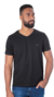 Camiseta Rolli Básica Cotton Gola V Preta