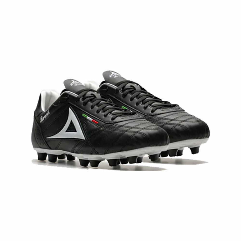 Tenis Pirma Futbol Tachos Brasil Mod. 0501 Negro Blanco