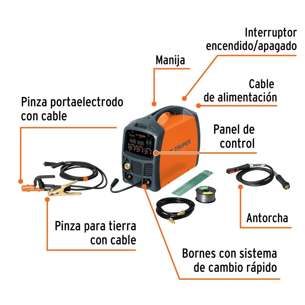 Cautín 150 W tipo lápiz punta angulada para uso rudo, Truper