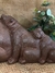 Escultura de Ursos Marrom em Poliresina - comprar online