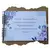 Caderno Assinaturas 15x21 A5 - Mensagens Casamento (Guestbook Livro) - Floral Lilás e Azul - comprar online