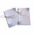 Livro de Votos de Casamento com Estampa Personalizada floral azul serenity - Par