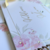 Kit Caderno Casamento + Votos o Par Floral Rose com Letras Douradas - Ateliê Alegria da Ju Presentes criativos