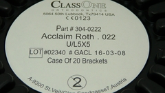 Bracket Class One. Roth. - tienda online