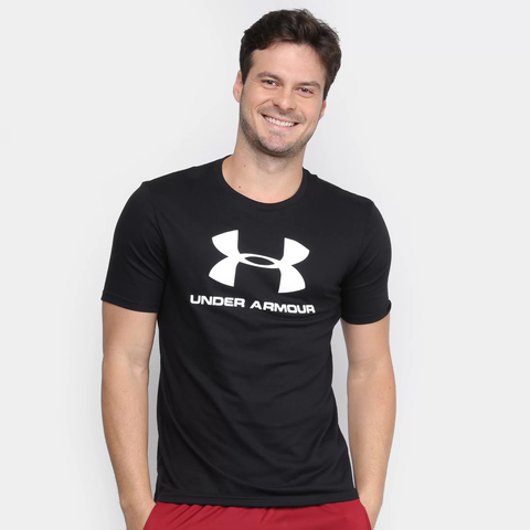 Camisa Under Armour Sportstyle Logo Preto-Masculino