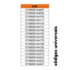 50 Códigos de Barras EAN-13 na internet