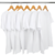 Kit 7 Camisetas Algodão Brancas Básicas Rezaria