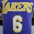 Imagem do REGATA NIKE LOS ANGELES LAKERS PERSONALIZADA (SILK) ROXA/BRANCA/AMARELA - GOLA V