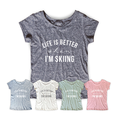 Camiseta Feminina Estampa Skiing