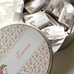 Lata con chocolatines personalizados - Deblumi