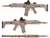 Rifle de combate adaptable A&K Rifle Airsoft AEG (Color: Dark Earth / Carabina) en internet
