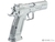 Pistola Airsoft GBB personalizada de edición limitada con licencia Cybergun Tanfoglio de KWC (Plata) - VETA