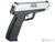 Cybergun KAHR ARMS Pistola Airsoft de tamaño completo TP45 con licencia (Color: Plata / Solo pistola) - VETA