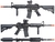 King Arms Full Metal M4A1 RIS Airsoft AEG Rifle con MOSFET avanzado - comprar en línea