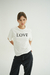 Remera LOVE oversize flame en internet