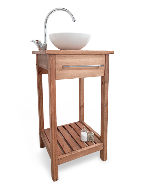 Mueble de baño organizador 16 cm de ancho de madera Venca Hogar