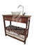 VANITORY DE 84 CM CON CANASTOS + BARRAL + BACHA + GRIFERIA + ESPEJO + ORDENADOR - comprar online