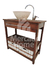 VANITORY DE 84 CM CON CANASTOS + BARRAL + BACHA + GRIFERIA + ESPEJO - tienda online