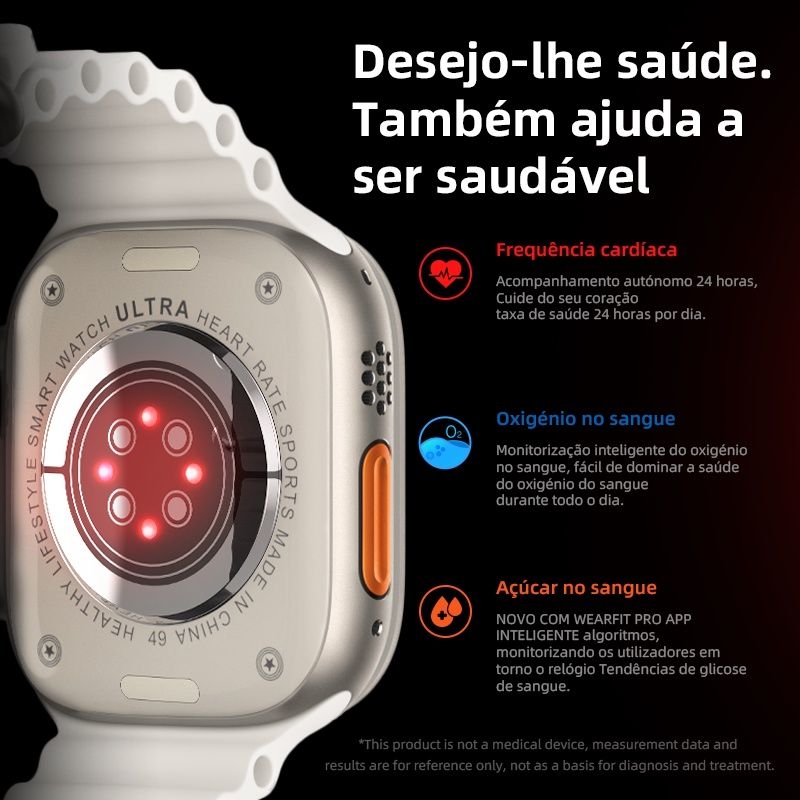 Relógio Digital Watch 8 Pro Alimentado Por Indução