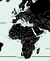 Mapa Adesivo Países e Capitas - Preto na internet