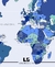 Mapa Adesivo Países e Capitas - Azul - comprar online