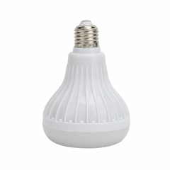 Lámpara LED RGBW con parlante inalámbrico de color blanco, con base E27.