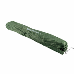 Funda de una silla camping plegable KUSHIRO en color verde militar.