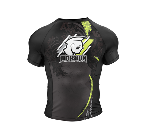 Kanagawa Short Sleeve Rash Guard - Black