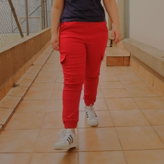 Calça Jogger Feminina Vermelha - loja online