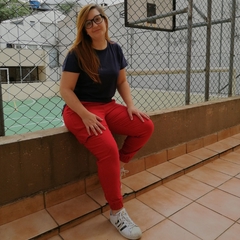 Calça Jogger Feminina Vermelha