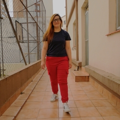 Calça Jogger Feminina Vermelha - loja online