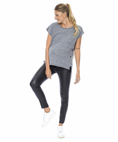 REMERA LATERAL JERSEY BUTONE GRIS