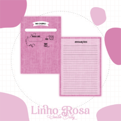 Caderneta de Vacinas - Linho Rosa - comprar online