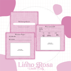 Livro do Bebê - Linho Rosa - comprar online