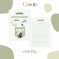 Caderneta de Vacinas - Cavalo com Monograma - comprar online