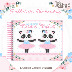 Livro do Bebê - Gêmeas Bailarina Animais