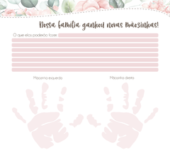 Livro do Bebê - Floral na internet