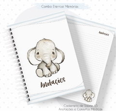 Caderneta de Vacinas - Elefante Menino - comprar online