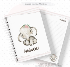 Caderneta de Vacinas - Elefante Menina - comprar online