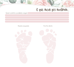 Livro do Bebê - Floral - Kazarte
