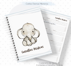 Caderneta de Vacinas - Elefante Menino na internet