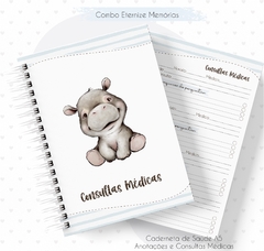 Caderneta de Vacinas - Hipopótamo Menino na internet