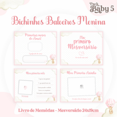 Álbum Mesversário - Animais Baloeiros Menina - comprar online