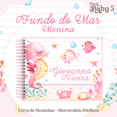 Álbum Mesversário - Fundo do Mar Menina